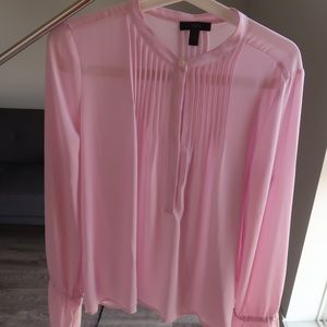 J crew light pink blouse